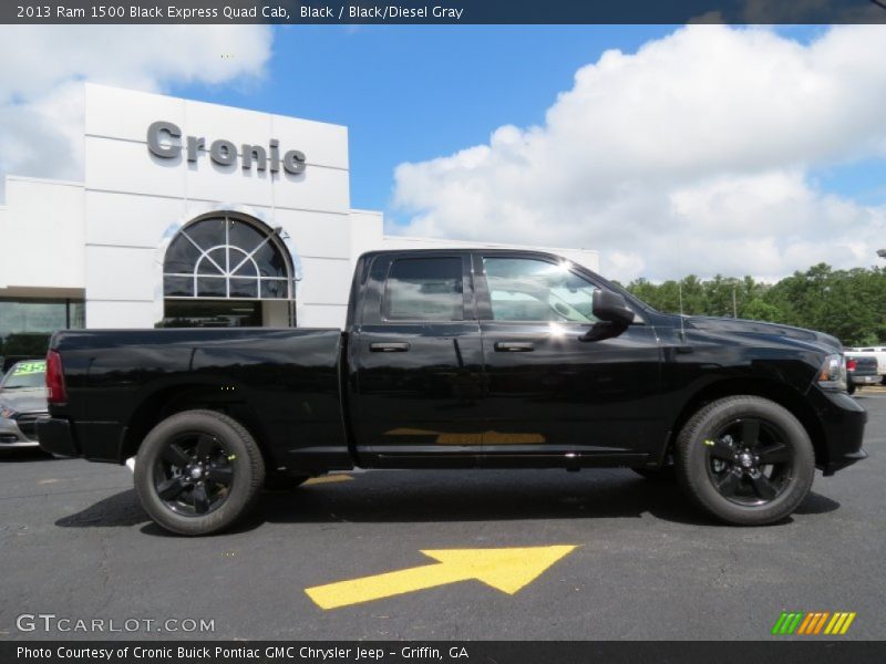 Black / Black/Diesel Gray 2013 Ram 1500 Black Express Quad Cab