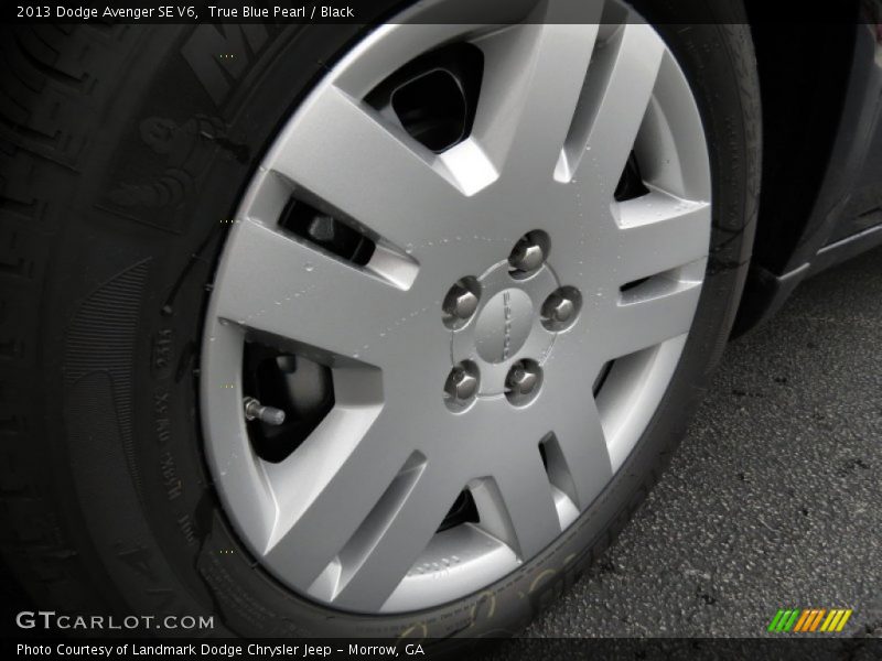 True Blue Pearl / Black 2013 Dodge Avenger SE V6