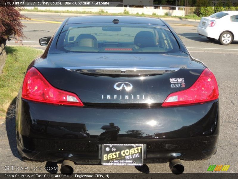 Black Obsidian / Graphite 2008 Infiniti G 37 Journey Coupe