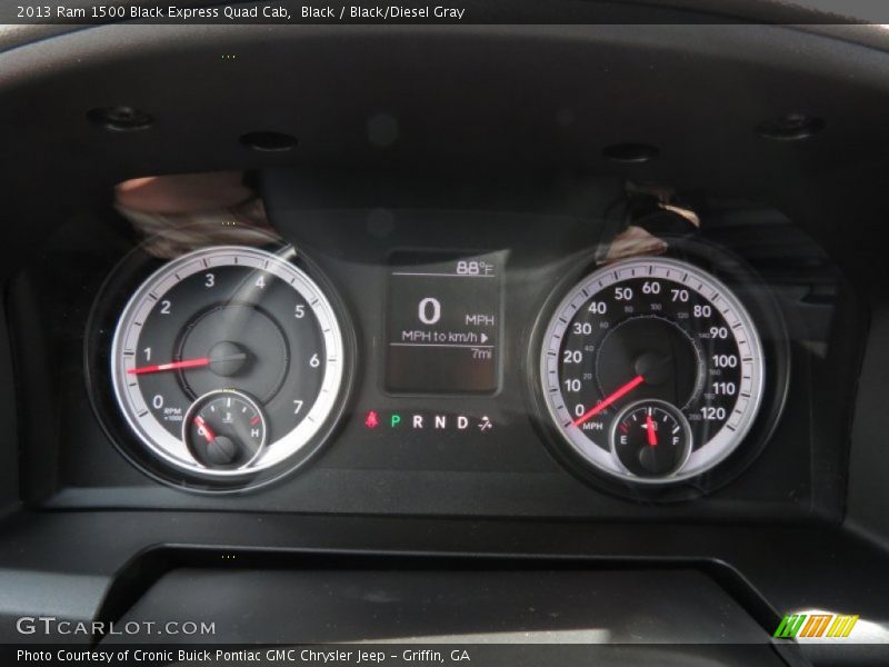  2013 1500 Black Express Quad Cab Black Express Quad Cab Gauges
