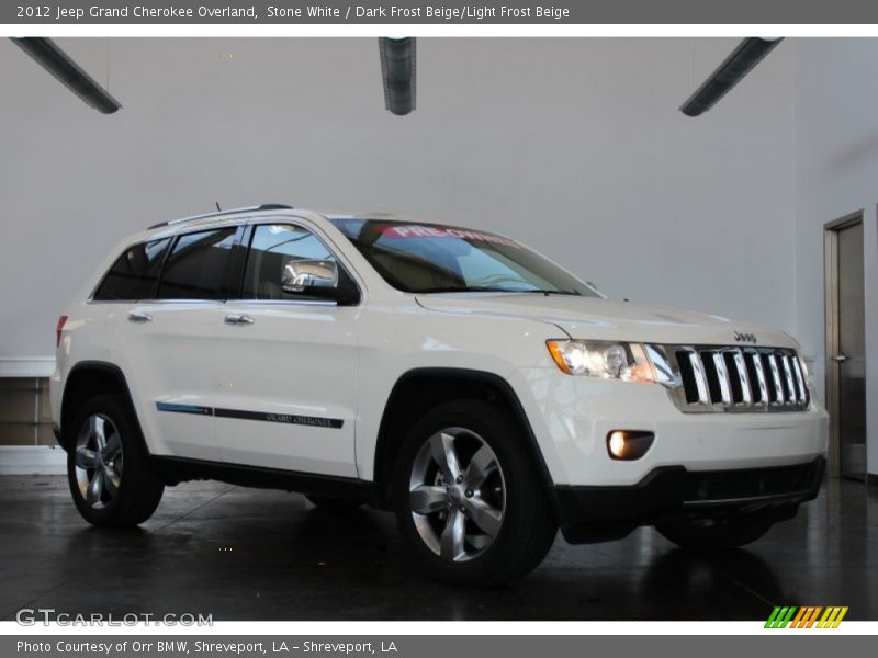 Stone White / Dark Frost Beige/Light Frost Beige 2012 Jeep Grand Cherokee Overland