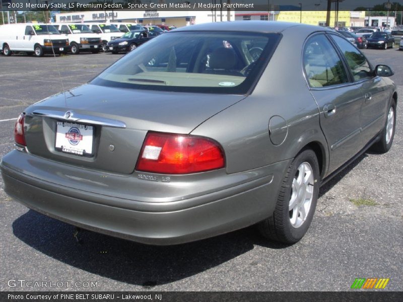 Spruce Green Metallic / Medium Parchment 2003 Mercury Sable LS Premium Sedan
