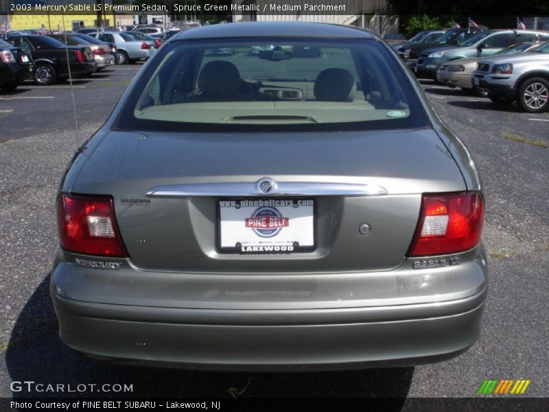 Spruce Green Metallic / Medium Parchment 2003 Mercury Sable LS Premium Sedan