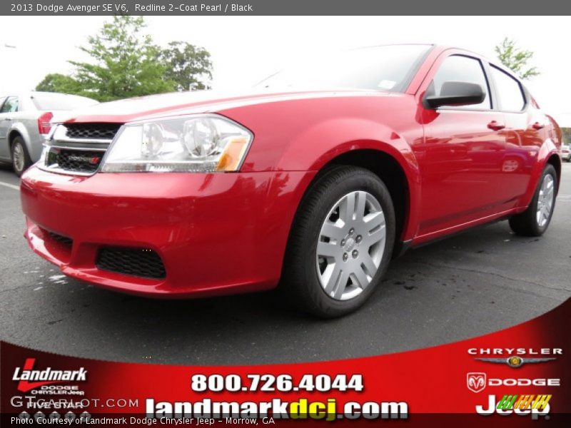 Redline 2-Coat Pearl / Black 2013 Dodge Avenger SE V6