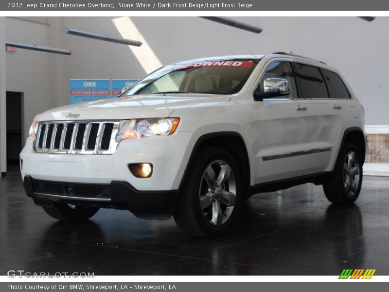 Stone White / Dark Frost Beige/Light Frost Beige 2012 Jeep Grand Cherokee Overland