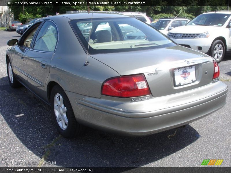 Spruce Green Metallic / Medium Parchment 2003 Mercury Sable LS Premium Sedan