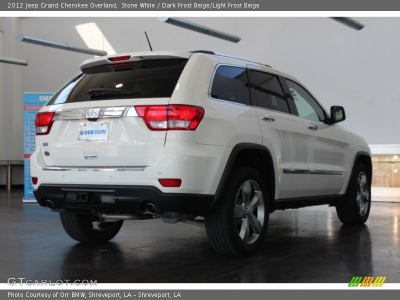 Stone White / Dark Frost Beige/Light Frost Beige 2012 Jeep Grand Cherokee Overland