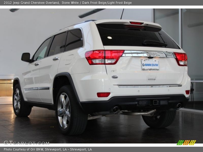 Stone White / Dark Frost Beige/Light Frost Beige 2012 Jeep Grand Cherokee Overland