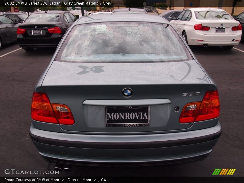 Grey Green Metallic / Grey 2002 BMW 3 Series 330i Sedan