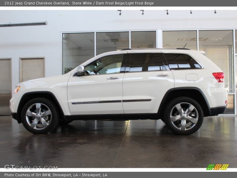 Stone White / Dark Frost Beige/Light Frost Beige 2012 Jeep Grand Cherokee Overland
