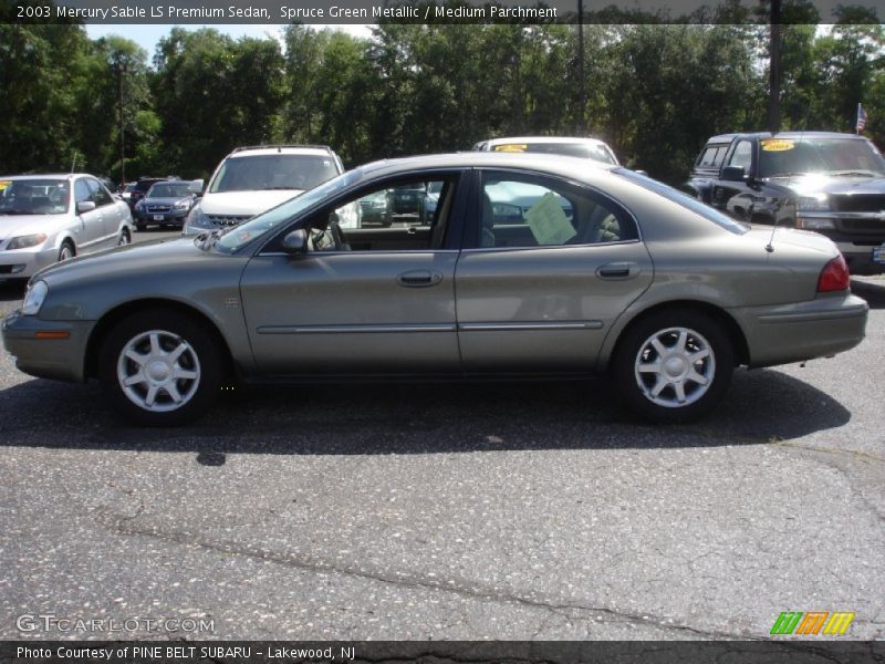 Spruce Green Metallic / Medium Parchment 2003 Mercury Sable LS Premium Sedan