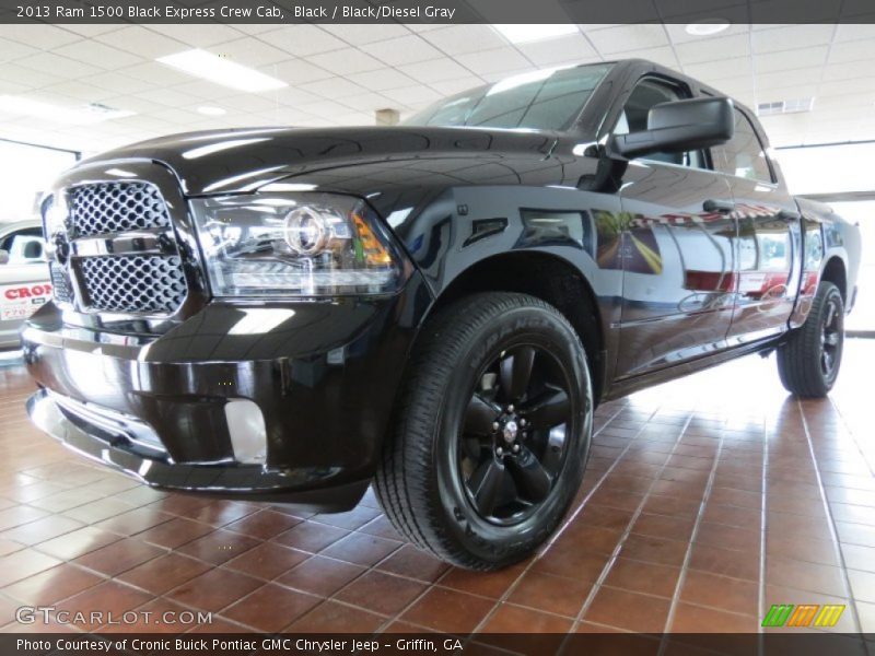 Black / Black/Diesel Gray 2013 Ram 1500 Black Express Crew Cab