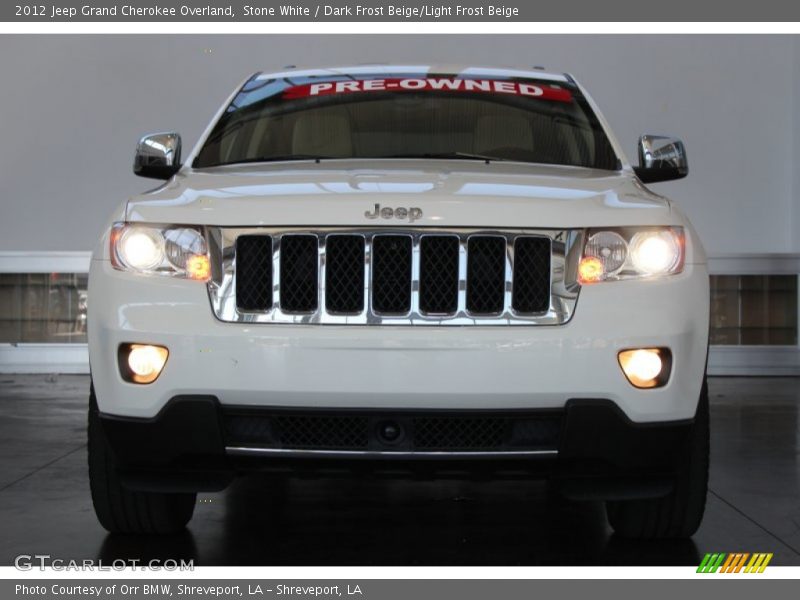 Stone White / Dark Frost Beige/Light Frost Beige 2012 Jeep Grand Cherokee Overland