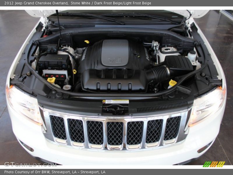 Stone White / Dark Frost Beige/Light Frost Beige 2012 Jeep Grand Cherokee Overland