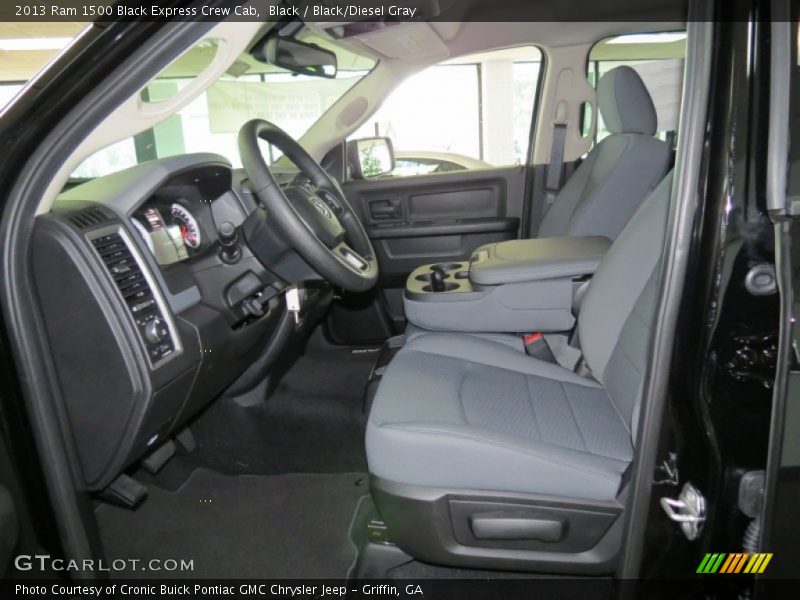  2013 1500 Black Express Crew Cab Black/Diesel Gray Interior
