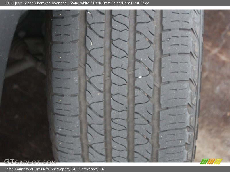 Stone White / Dark Frost Beige/Light Frost Beige 2012 Jeep Grand Cherokee Overland