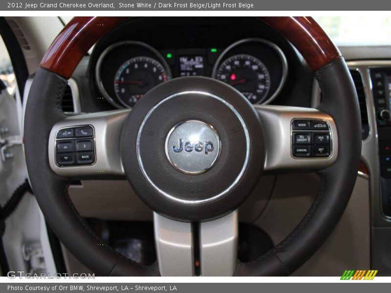 Stone White / Dark Frost Beige/Light Frost Beige 2012 Jeep Grand Cherokee Overland