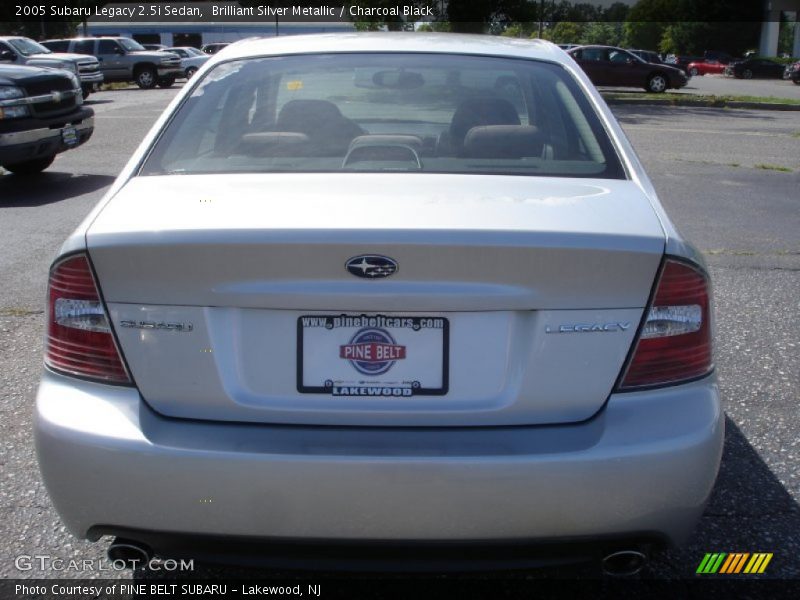 Brilliant Silver Metallic / Charcoal Black 2005 Subaru Legacy 2.5i Sedan