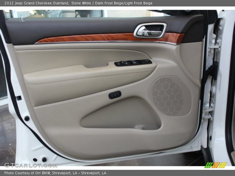 Stone White / Dark Frost Beige/Light Frost Beige 2012 Jeep Grand Cherokee Overland