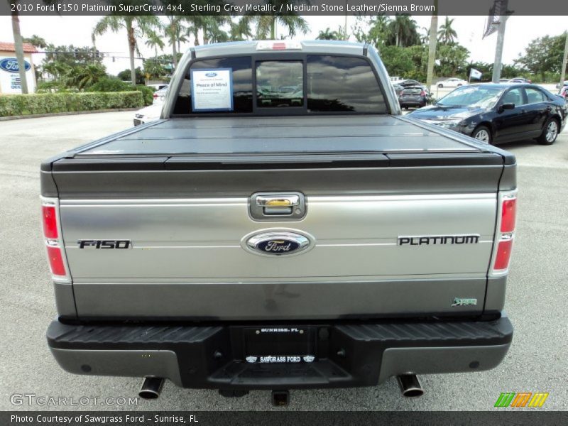 Sterling Grey Metallic / Medium Stone Leather/Sienna Brown 2010 Ford F150 Platinum SuperCrew 4x4