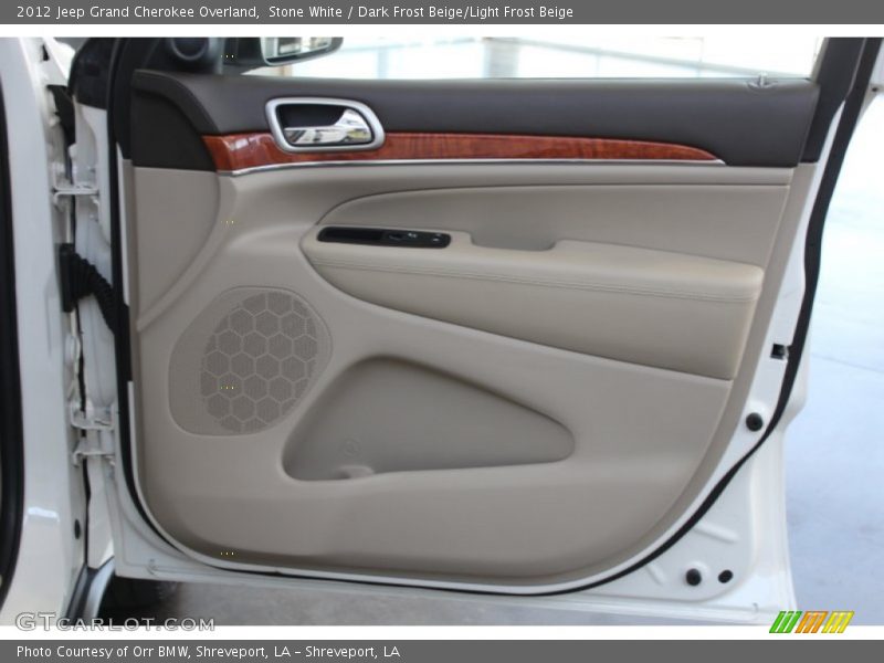 Stone White / Dark Frost Beige/Light Frost Beige 2012 Jeep Grand Cherokee Overland