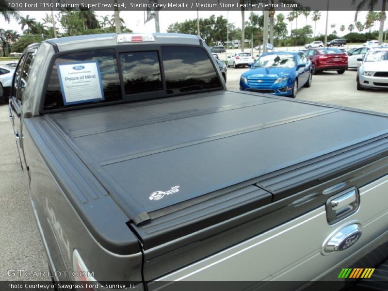 Sterling Grey Metallic / Medium Stone Leather/Sienna Brown 2010 Ford F150 Platinum SuperCrew 4x4