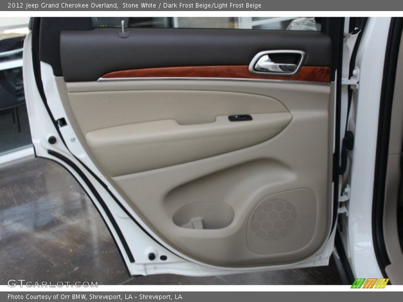 Stone White / Dark Frost Beige/Light Frost Beige 2012 Jeep Grand Cherokee Overland