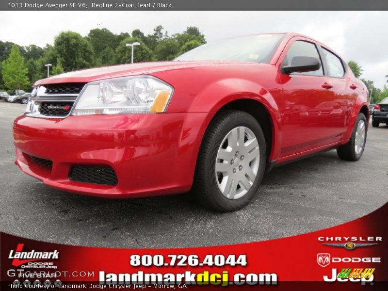 Redline 2-Coat Pearl / Black 2013 Dodge Avenger SE V6