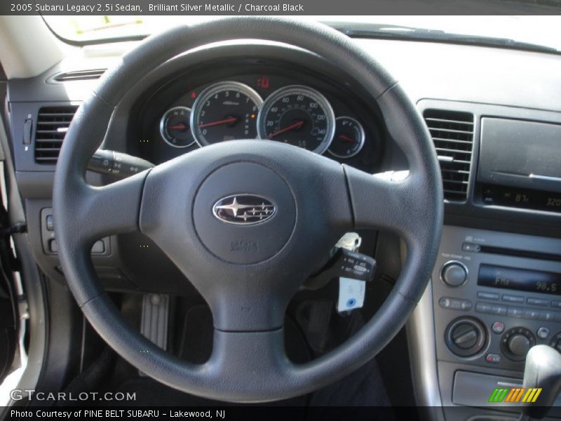 Brilliant Silver Metallic / Charcoal Black 2005 Subaru Legacy 2.5i Sedan