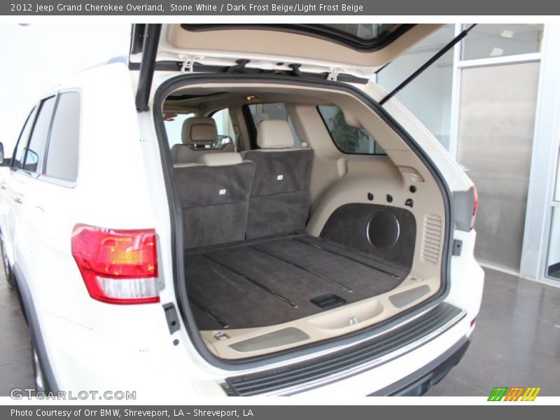 Stone White / Dark Frost Beige/Light Frost Beige 2012 Jeep Grand Cherokee Overland