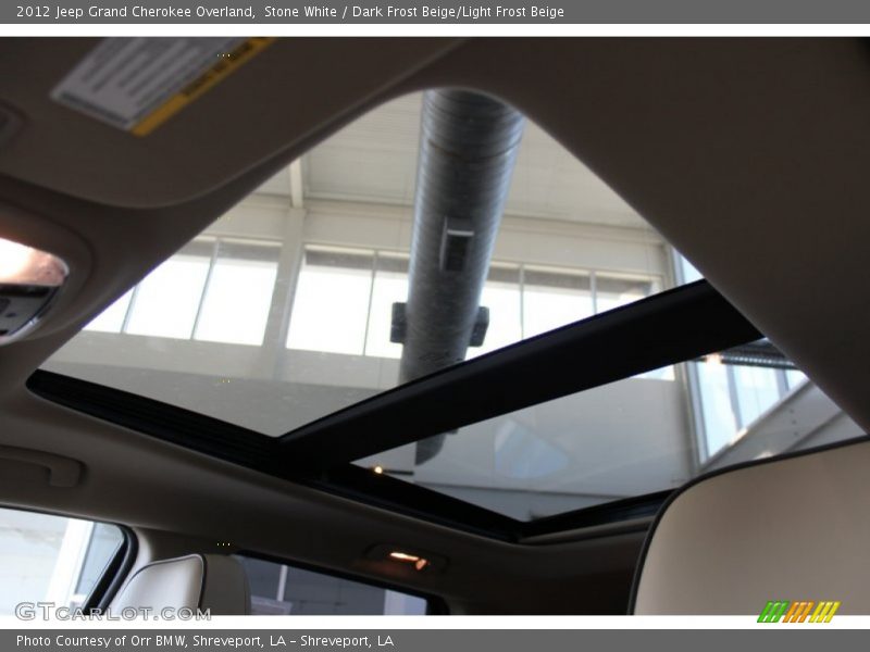 Stone White / Dark Frost Beige/Light Frost Beige 2012 Jeep Grand Cherokee Overland