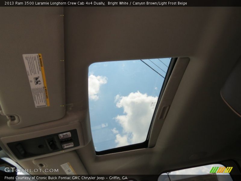 Sunroof of 2013 3500 Laramie Longhorn Crew Cab 4x4 Dually