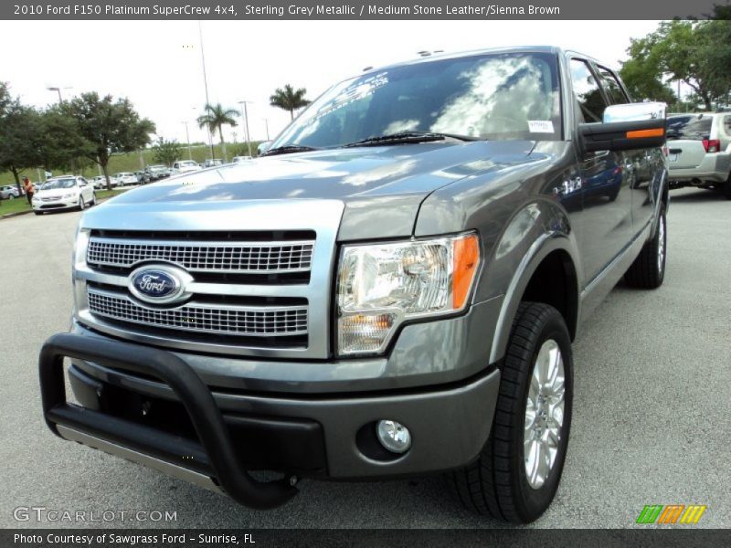 Sterling Grey Metallic / Medium Stone Leather/Sienna Brown 2010 Ford F150 Platinum SuperCrew 4x4