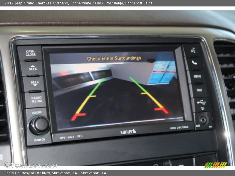 Stone White / Dark Frost Beige/Light Frost Beige 2012 Jeep Grand Cherokee Overland