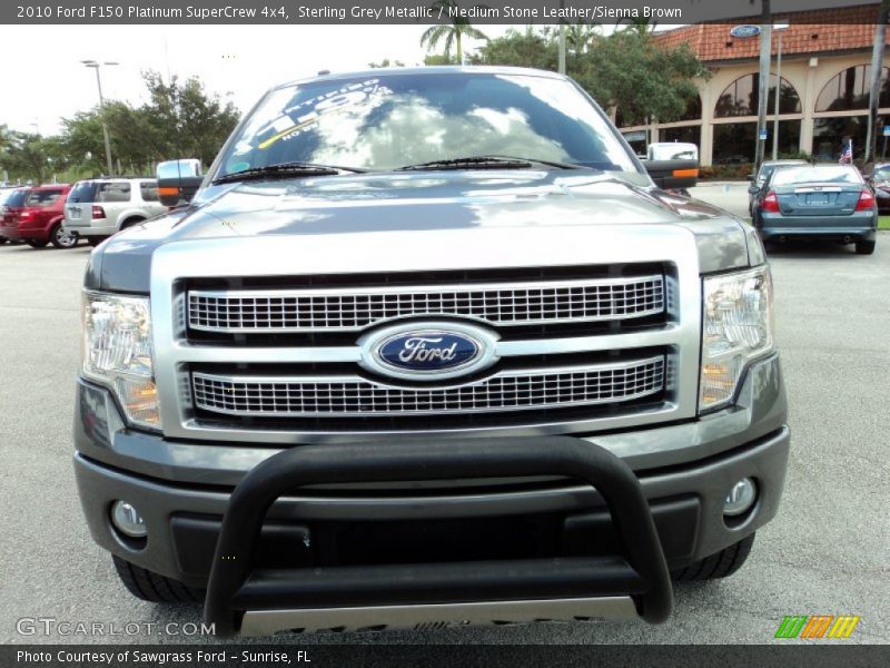 Sterling Grey Metallic / Medium Stone Leather/Sienna Brown 2010 Ford F150 Platinum SuperCrew 4x4
