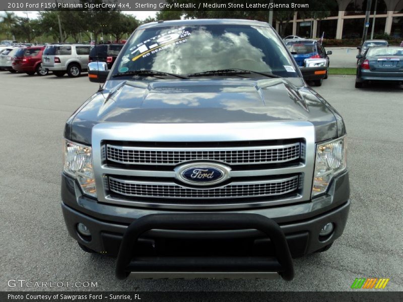 Sterling Grey Metallic / Medium Stone Leather/Sienna Brown 2010 Ford F150 Platinum SuperCrew 4x4