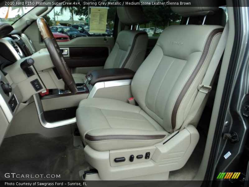 Front Seat of 2010 F150 Platinum SuperCrew 4x4