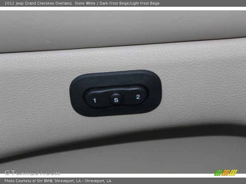 Stone White / Dark Frost Beige/Light Frost Beige 2012 Jeep Grand Cherokee Overland