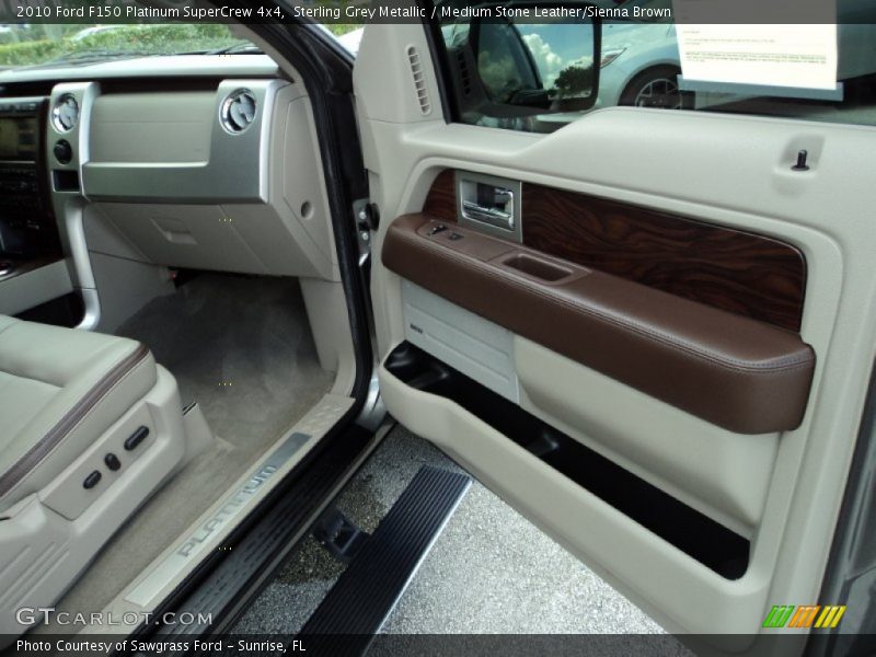 Sterling Grey Metallic / Medium Stone Leather/Sienna Brown 2010 Ford F150 Platinum SuperCrew 4x4