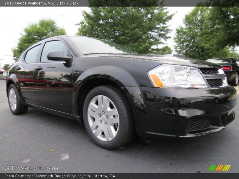 Black / Black 2013 Dodge Avenger SE V6