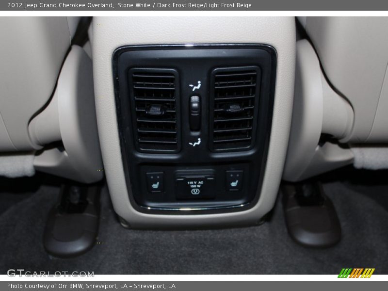 Stone White / Dark Frost Beige/Light Frost Beige 2012 Jeep Grand Cherokee Overland
