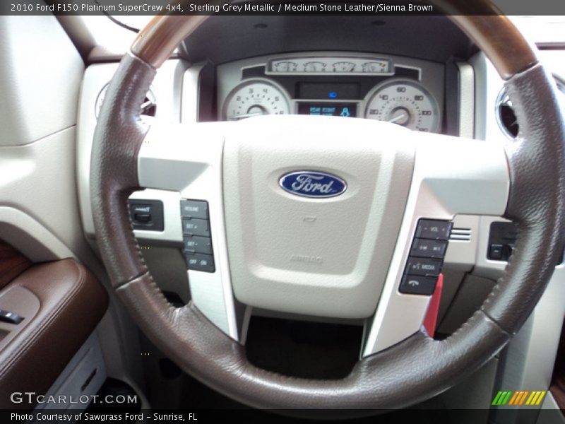 Sterling Grey Metallic / Medium Stone Leather/Sienna Brown 2010 Ford F150 Platinum SuperCrew 4x4