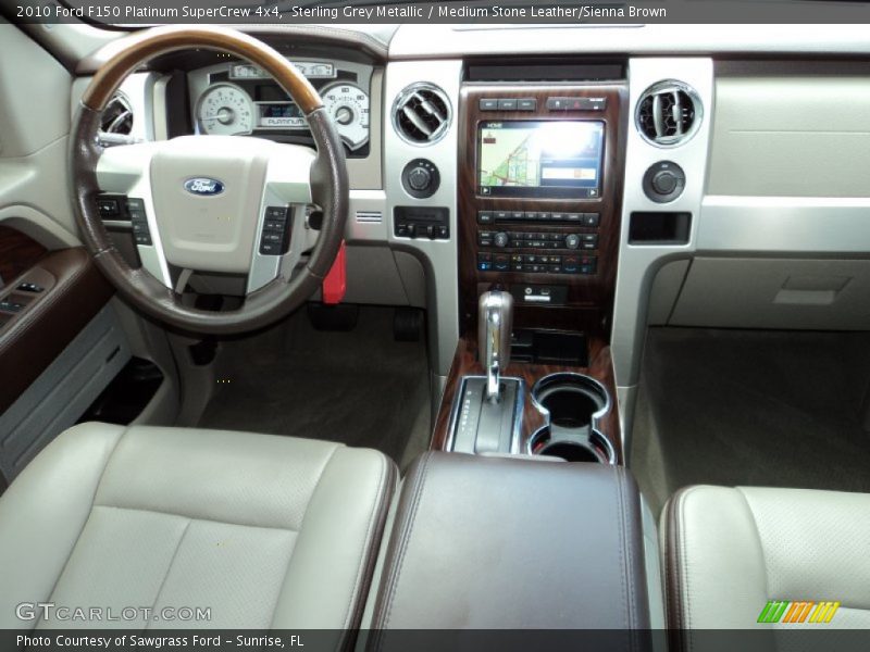 Sterling Grey Metallic / Medium Stone Leather/Sienna Brown 2010 Ford F150 Platinum SuperCrew 4x4