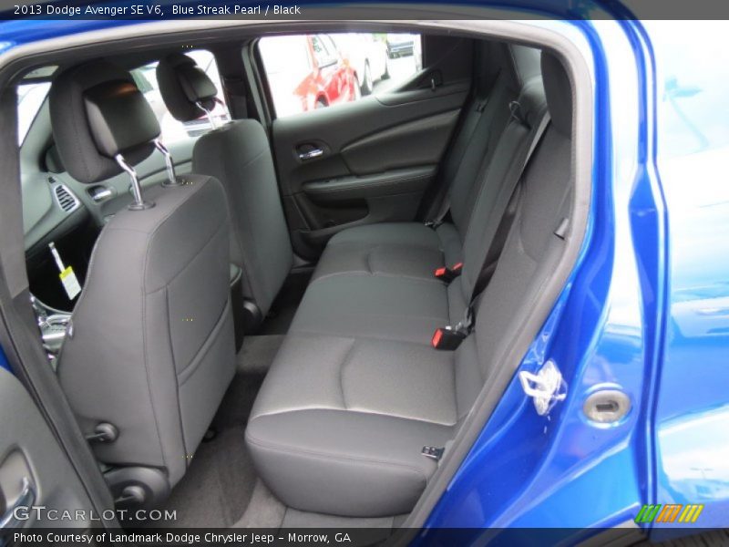 Blue Streak Pearl / Black 2013 Dodge Avenger SE V6