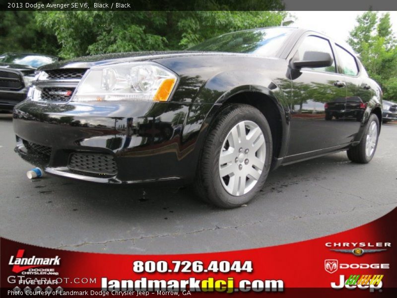 Black / Black 2013 Dodge Avenger SE V6