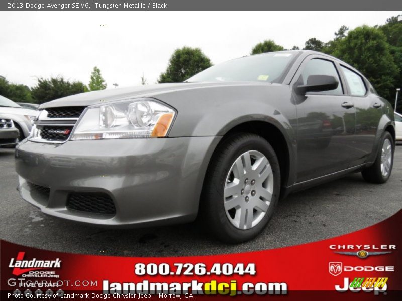 Tungsten Metallic / Black 2013 Dodge Avenger SE V6