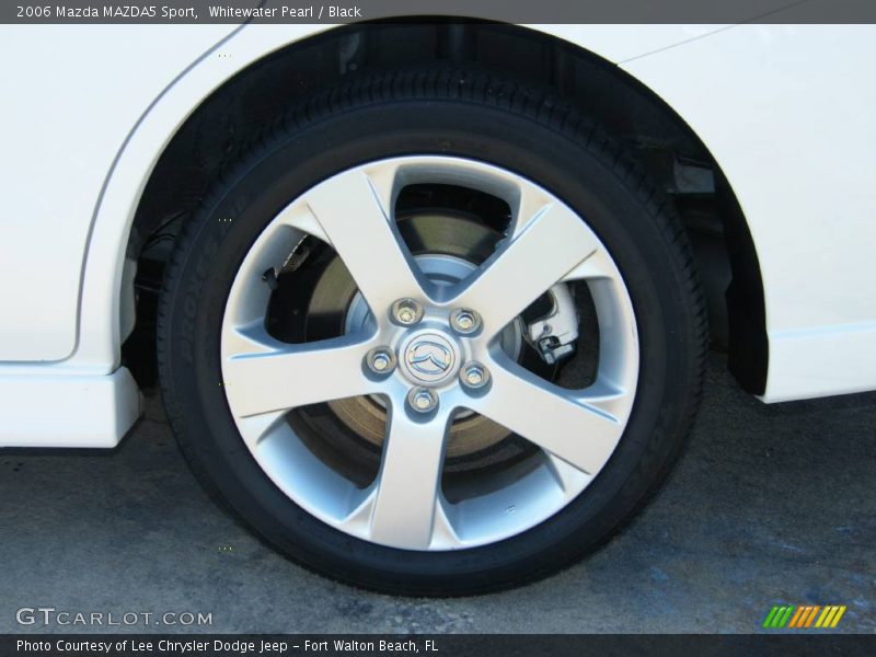 Whitewater Pearl / Black 2006 Mazda MAZDA5 Sport