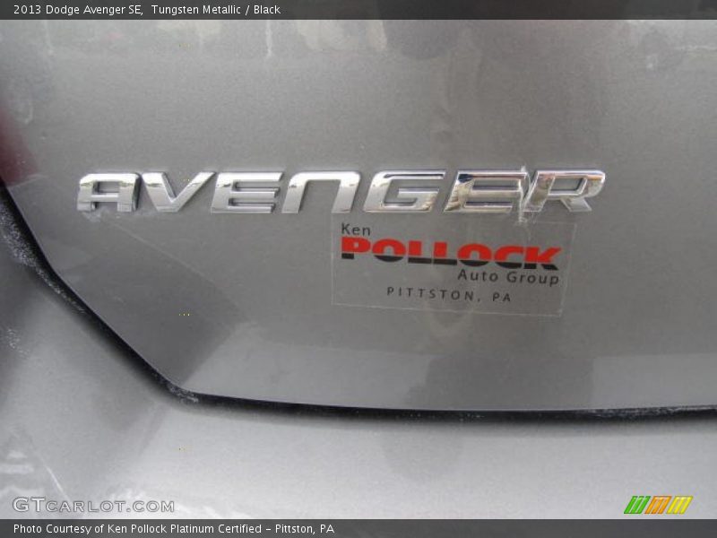 Tungsten Metallic / Black 2013 Dodge Avenger SE