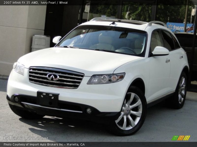 Ivory Pearl / Wheat 2007 Infiniti FX 35 AWD