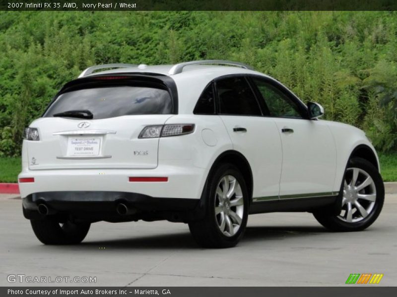 Ivory Pearl / Wheat 2007 Infiniti FX 35 AWD